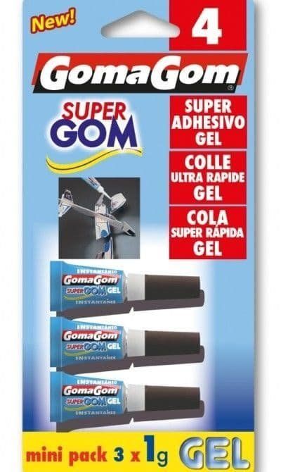 pg 004 pegamento goma gom super adhesivo gel pack 3 tubos de 1 gramo 23933 p